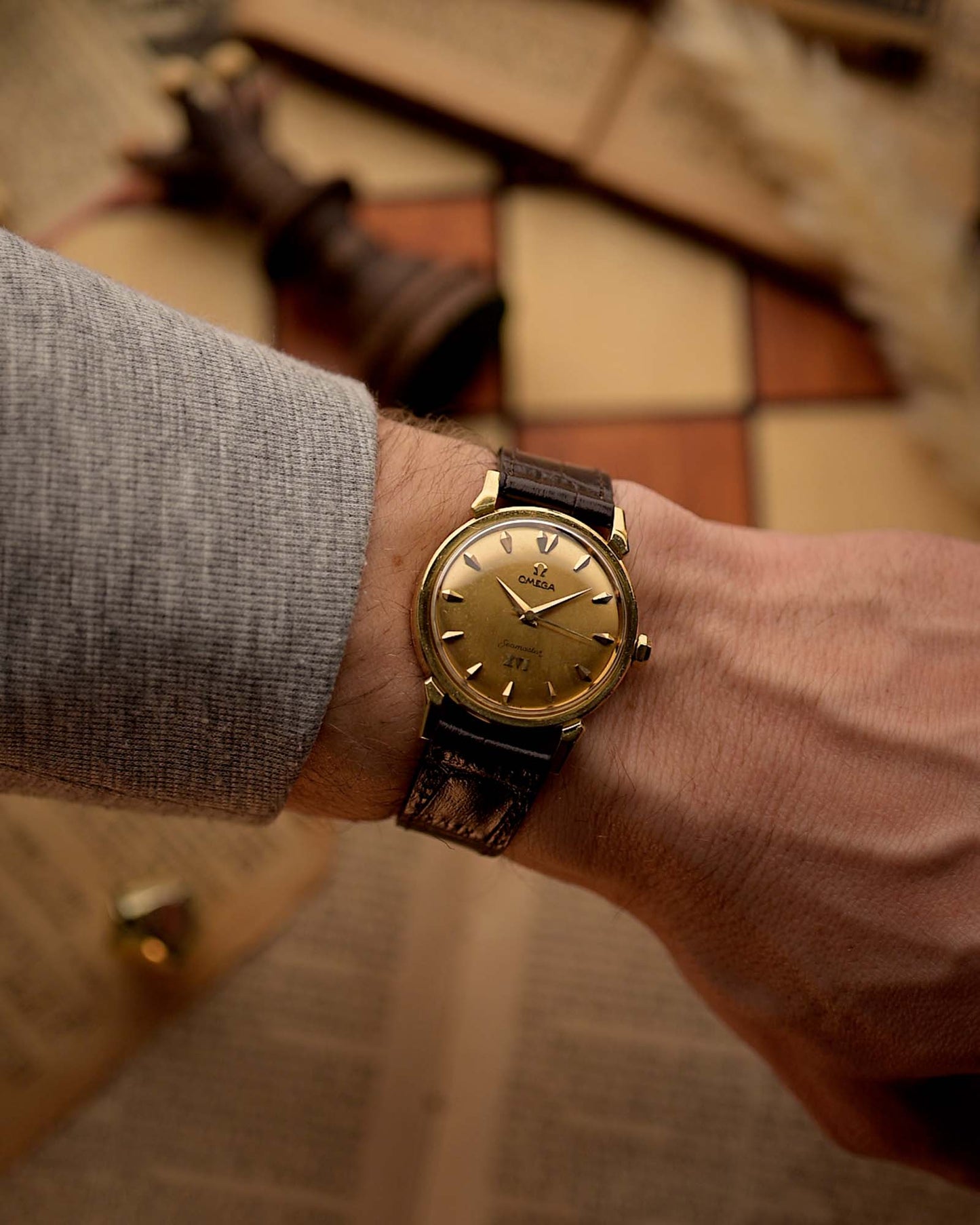 Omega 2850 Seamaster 18k Olympic 1956