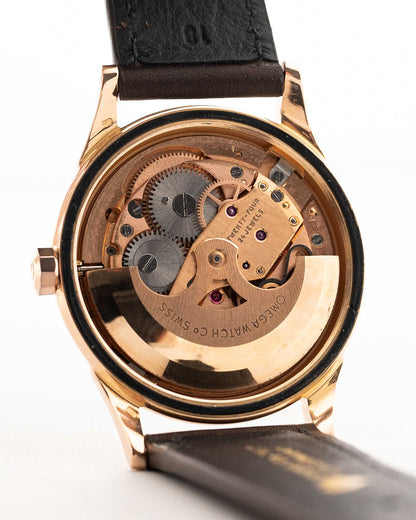 Omega Constellation Railroad 18k Rose 1960s