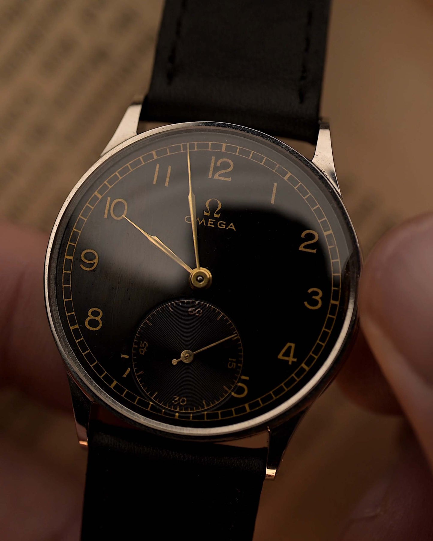 Omega Gilt Sub Second Syringe 1937