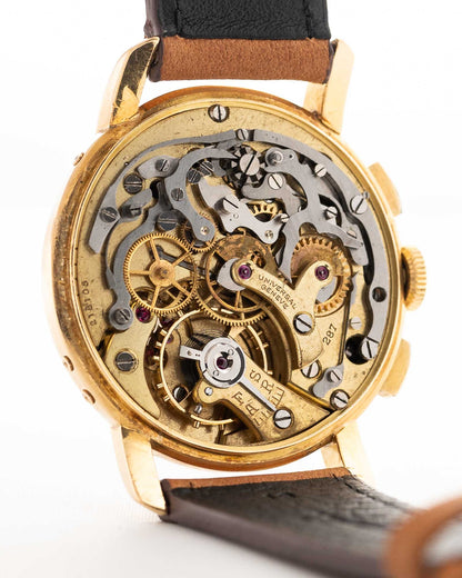Universal Geneve 12554 Tri Compax 18k 1940s
