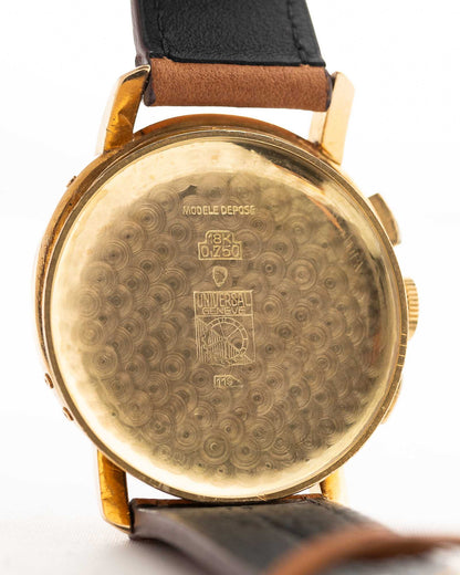 Universal Geneve 12554 Tri Compax 18k 1940s