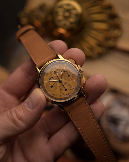 Universal Geneve 12554 Tri Compax 18k 1940s