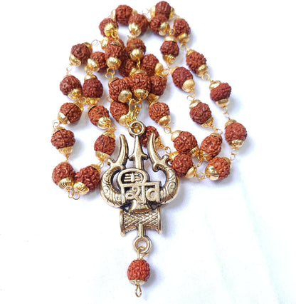 Rudraksha Gold Plated Chain