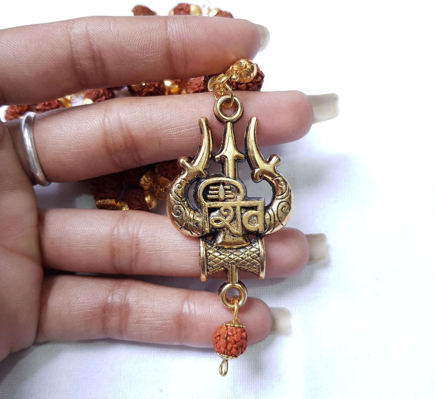 Rudraksha Gold Plated Chain