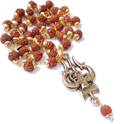 Rudraksha Gold Plated Chain