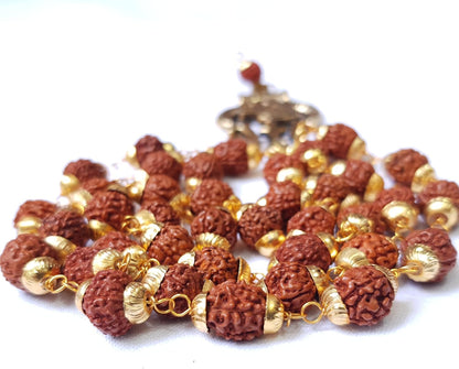 Rudraksha Gold Plated Chain