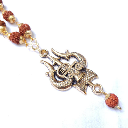 Rudraksha Gold Plated Chain