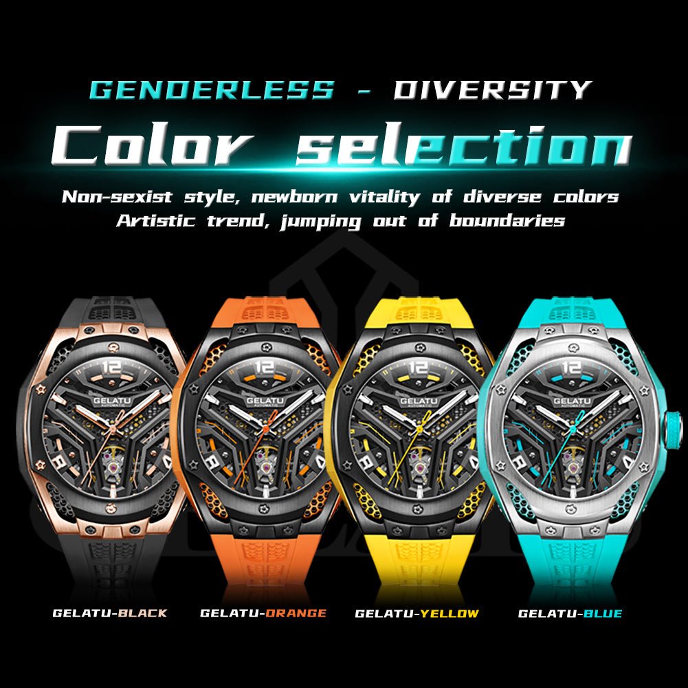 GELATU Watch 6007 Luxury Sports Waterproof Mechanical